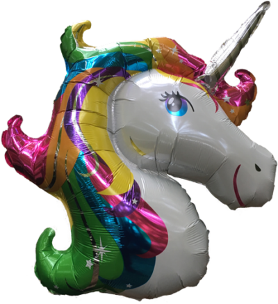 Folienballon Einhorn Regenbogen Heliumballon Ballon