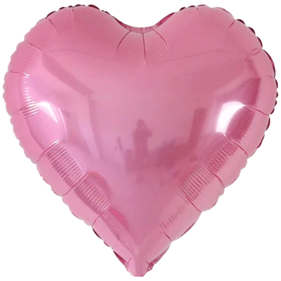 Folienballon Metallic Rosa Herz