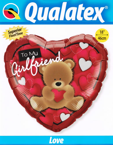 Folienballon Liebe Girl Friend Heliumballon Love Qualatex