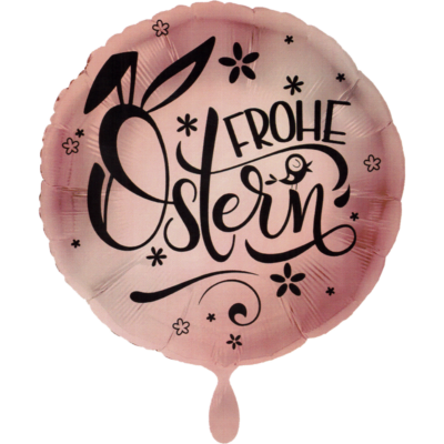 Folienballon Frohe Ostern Rosegold