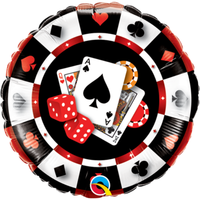Casino Spielchip Pokerchip Folienballon