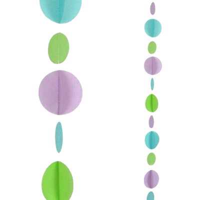 Ballon Band mit pastel bunten Punkten
