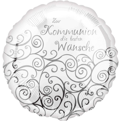 Folienballon Beste Wünsche zur Kommunion