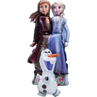 Frozen 2 Figur Eiskönigin Anna und Elsa mit Olaf Airwalker