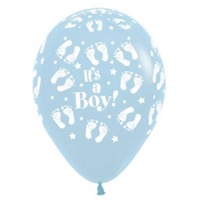 Sempertex Ballons Geburt Junge Blau Füßen 30 cm