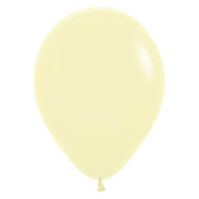 Sempertex Ballons Pastell Matt Gelb 25 cm