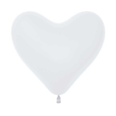 Sempertex Herzballons Weiss 30 cm