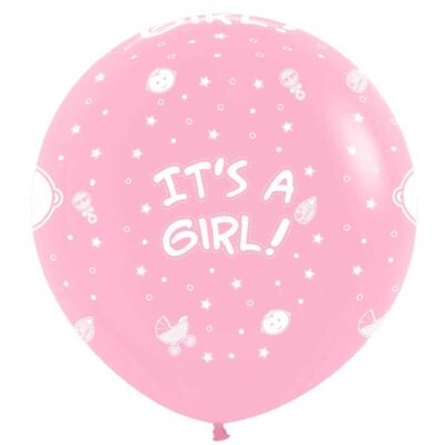 Sempertex Rundballon Rosa Geburt Junge