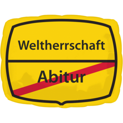 Folienballon Abitur bestandene Prüfung