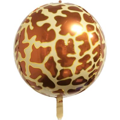 Rundballon Giraffenmuster