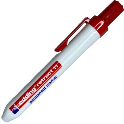 Ballonstift Edding Retract Rot