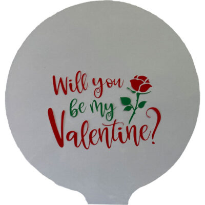 Valentinstag Rose Dekoration Bubble Bobo Ballon