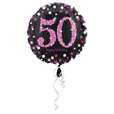 Herzlichen Glückwunsch zum Geburtstag Pink Glitzer 50