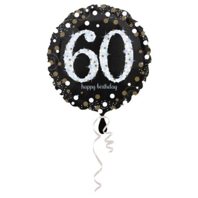 Herzlichen Glückwunsch zum Geburtstag Gold Glitzer 60