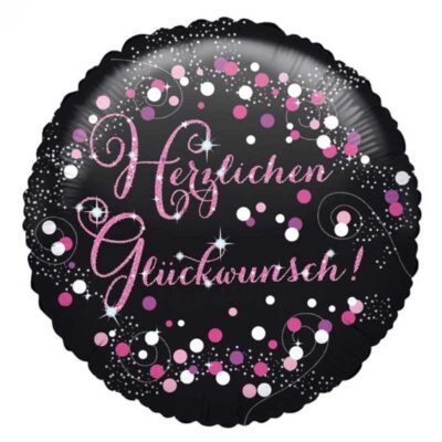 Herzlichen Glückwunsch zum Geburtstag Pink Glitzer