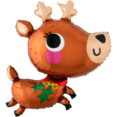 Rentier Rudolf Ballon Folienballon Weihnachten