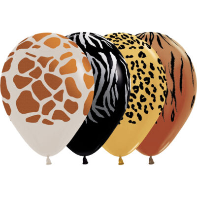 Sempertex Ballons Giraffe Panter Tiger und Löwe Muster