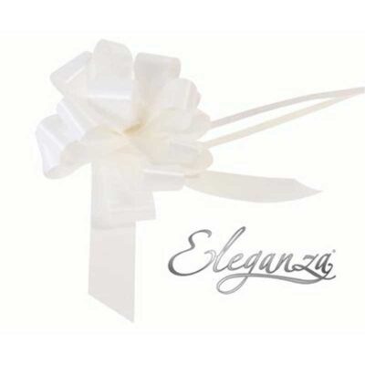 Geschenkballon Schleife Weiß elegant