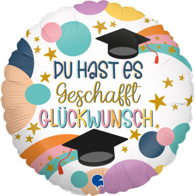 Gratulation Prüfung Examen oder Abitur.