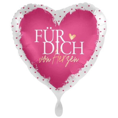 Luftballon Folienballon für dich von Herzen