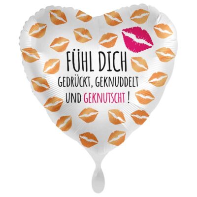 Folienballon Fühl dich Geknutscht Liebe