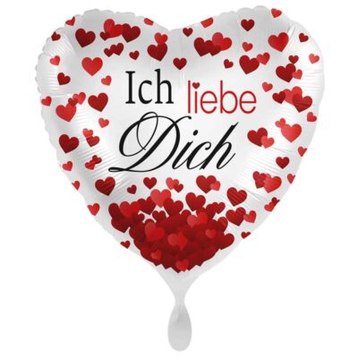 Folienballon Herz ich liebe dich