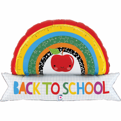 Einschulungsballon Regenbogen